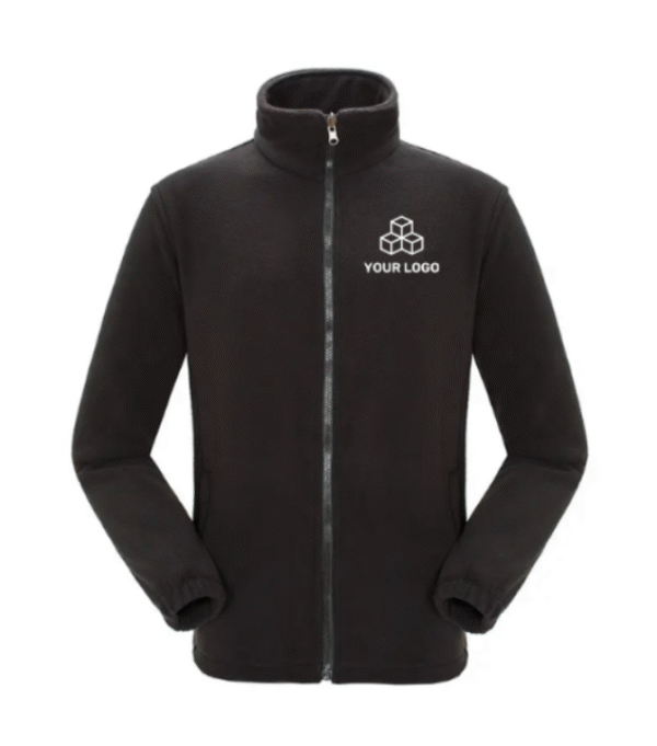 CUSTOMIZED POLOR COLLAR FLEECE JACKET