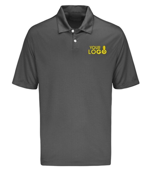 CUSTOM DRY FIT POLO T-SHIRT DARK GRAY