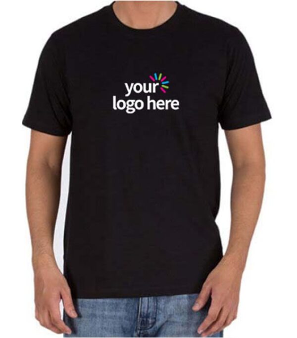 COTTONCORE LOGO TEE BLACK – ROUND NECK EDITION