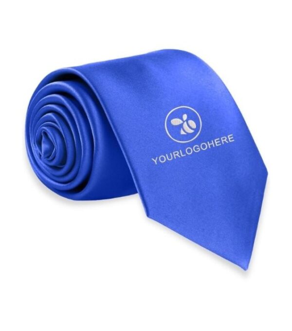 PERSONALIZED SOLID ROYAL BLUE FORMAL TIE